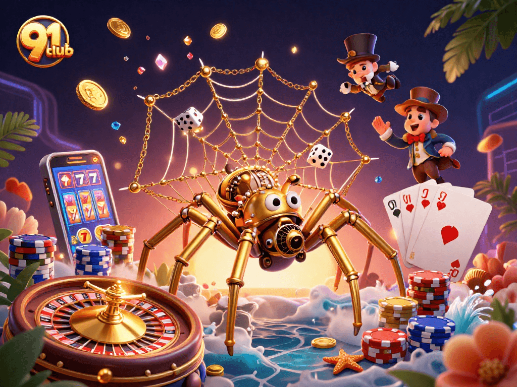 Experience excitement with 91club’s stunning casino scene filled with golden treasures and games.