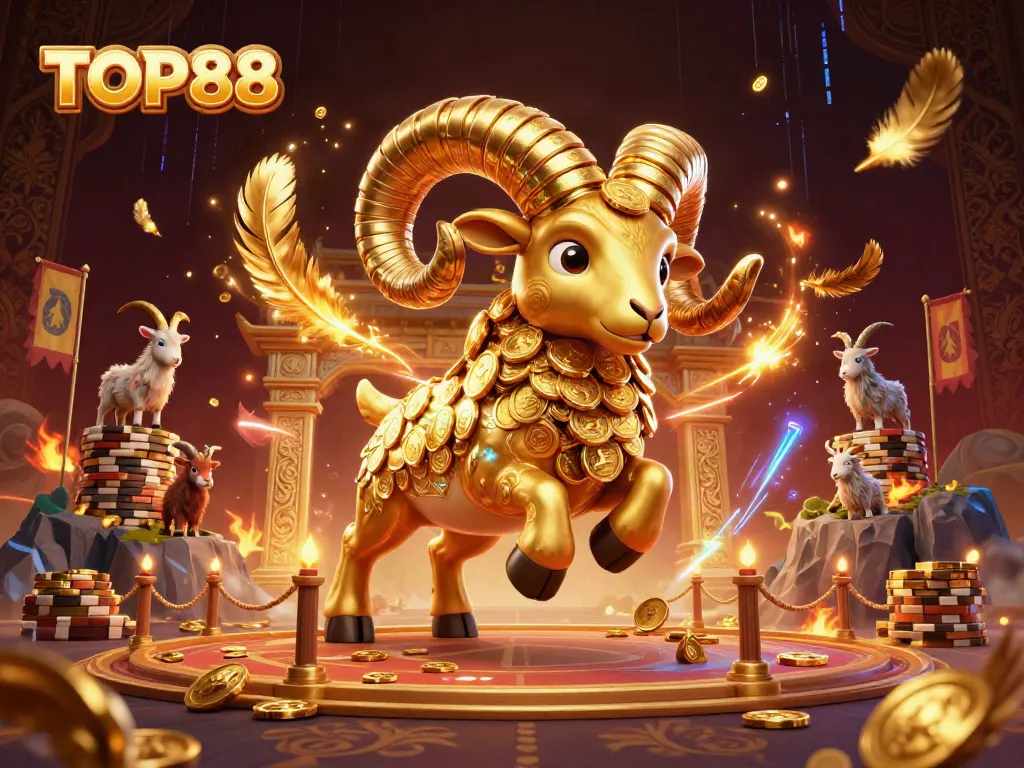 Participate in thrilling gameplay with TOP88, featuring golden rewards and exciting casino elements.