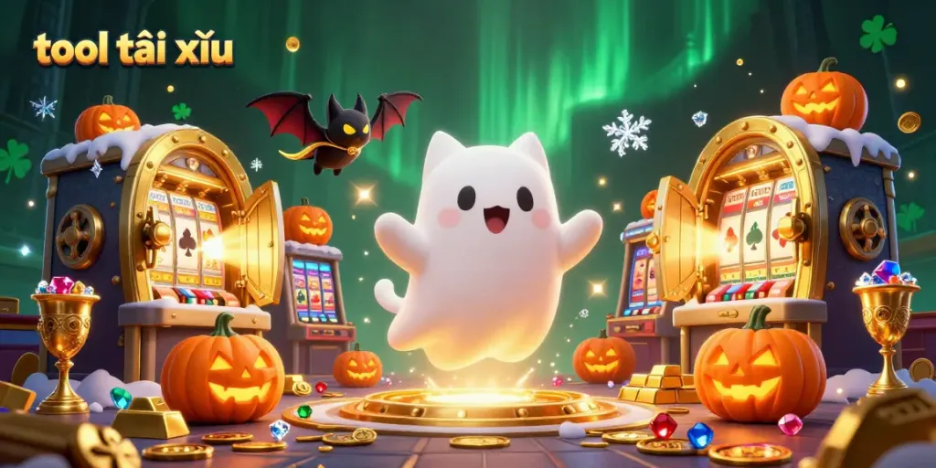 Experience the excitement with tool tài xỉu in this vivid 3D casino scene.