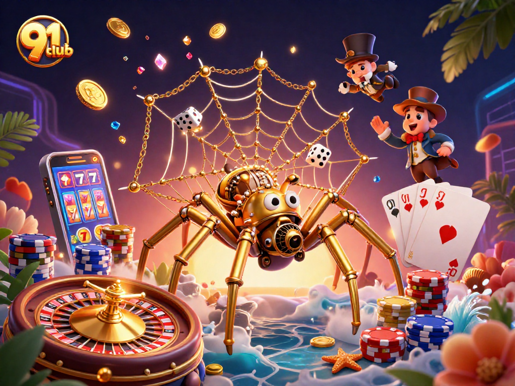 Experience excitement with 91club’s stunning casino scene filled with golden treasures and games.