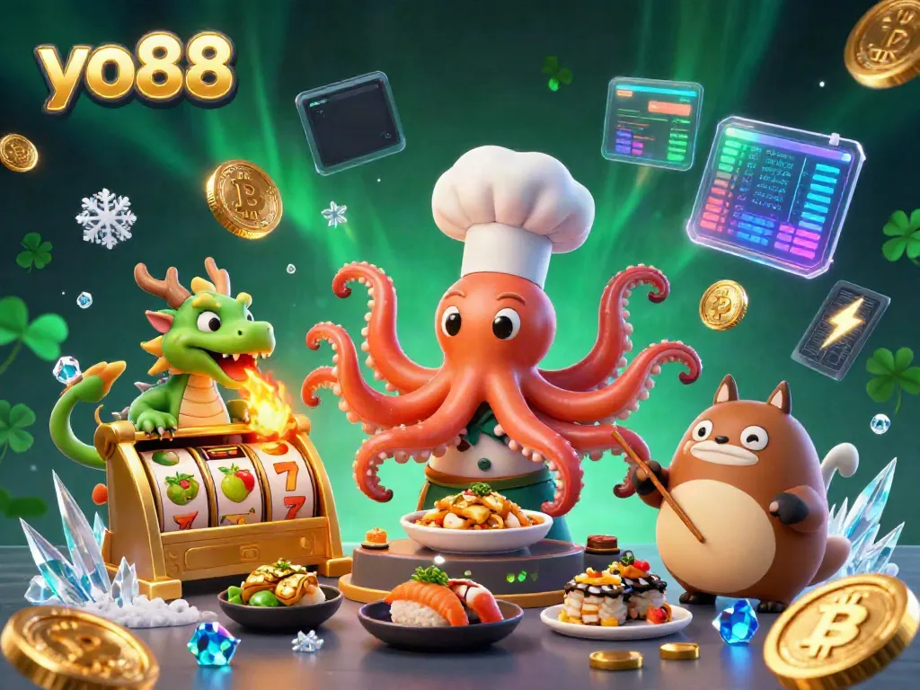 Experience thrilling gaming action at yo88 with vibrant characters in a dynamic casino scene.