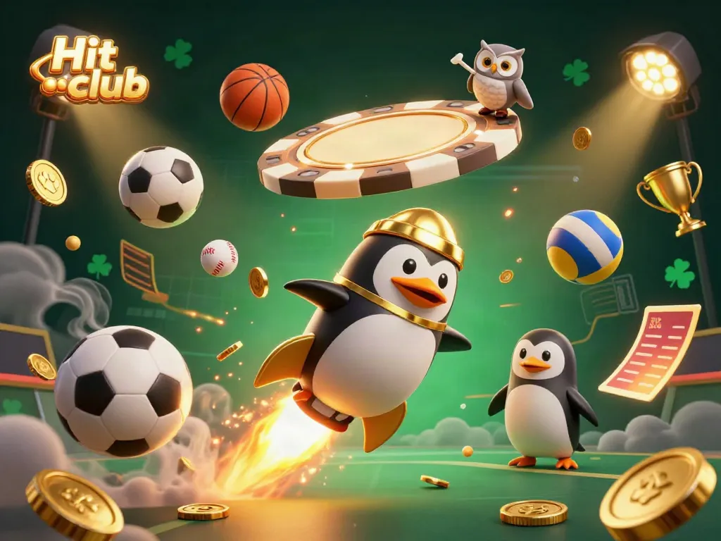 Experience dynamic gaming at Hit club with exciting casino elements and colorful imagery.
