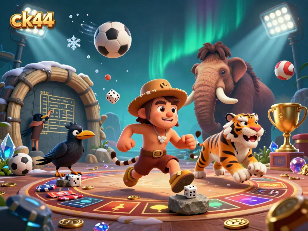 Participate in exciting gameplay with ck44, showcasing vibrant scenes from a unique casino experience involving sports.