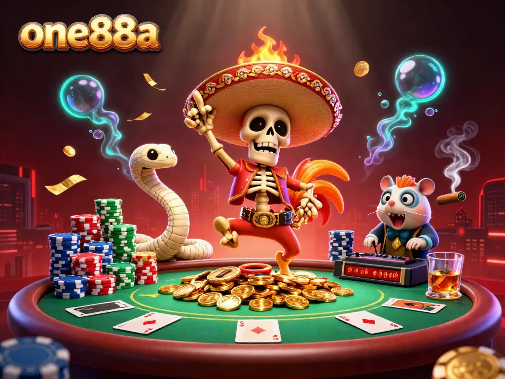 Experience thrilling wins at one88a with stunning 3D illustrations of dynamic casino characters.