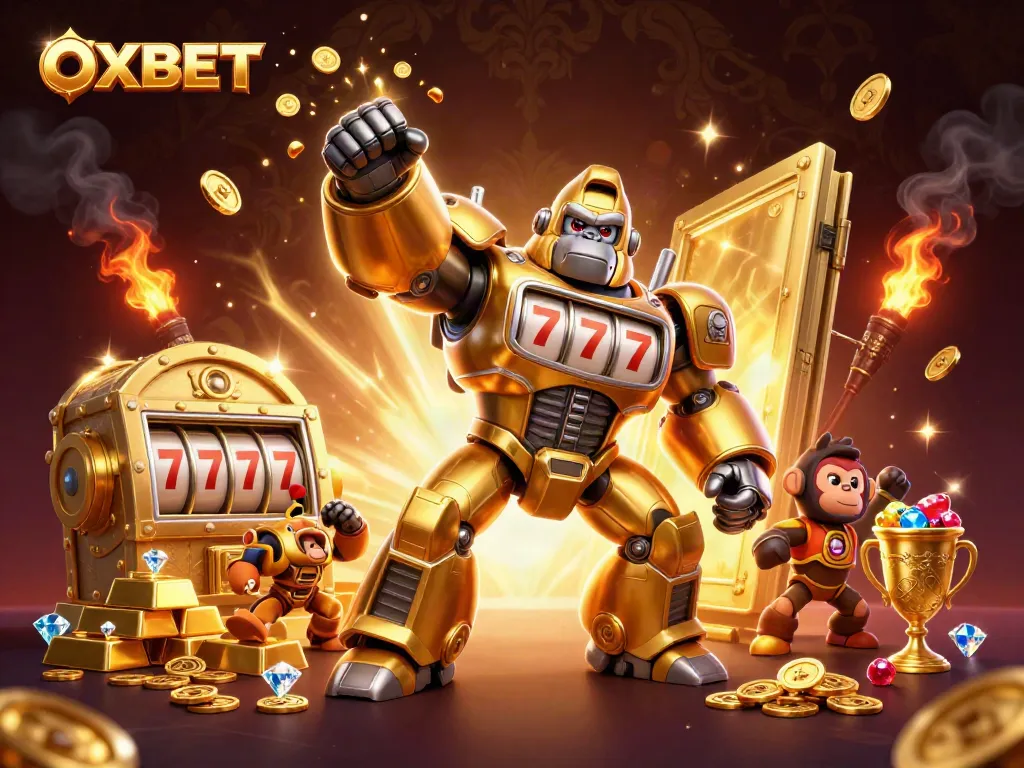 Experience the thrilling world of gambling with OXBET's high-energy gaming scene, featuring unique 3D characters.